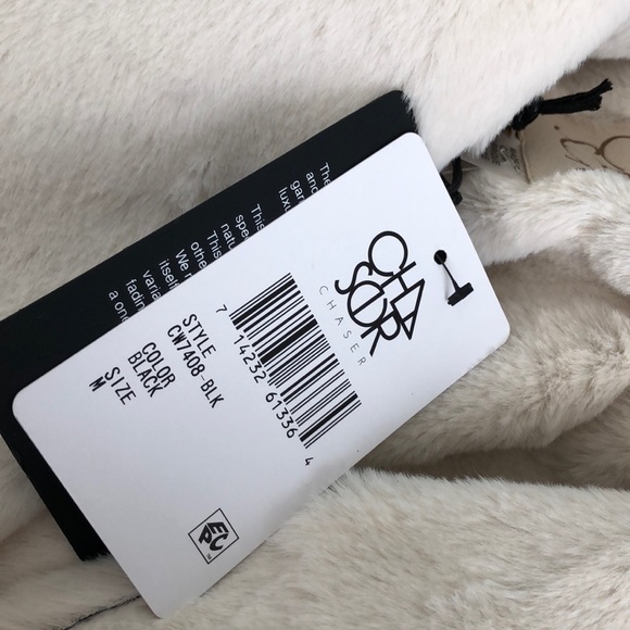 NWT! Chaser Faux Fur Lined Suede Open Front Long Jacket - Picture 6 of 12